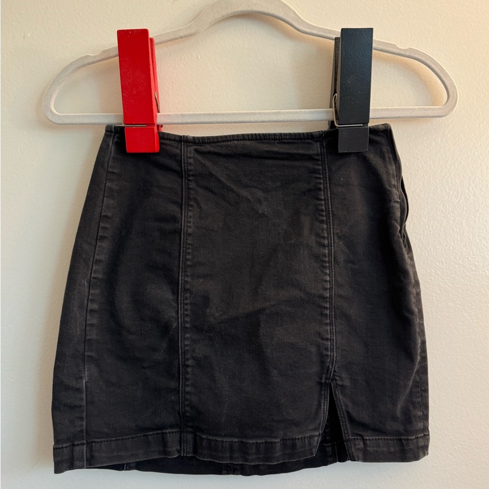 PacSun Charcoal Denim Skirt
